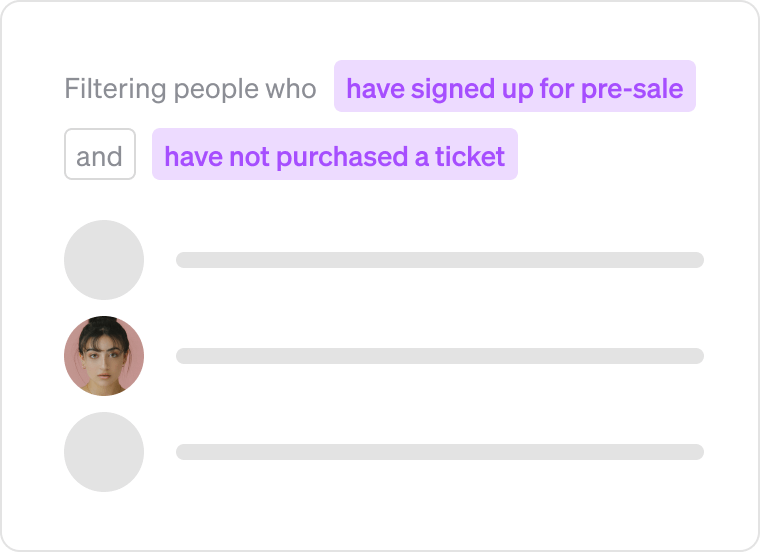 Segment your festival audience
