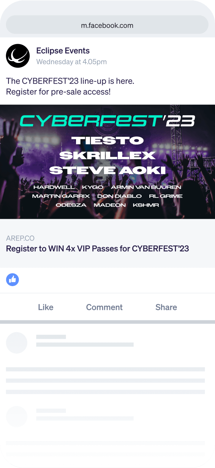 Promote your registration link