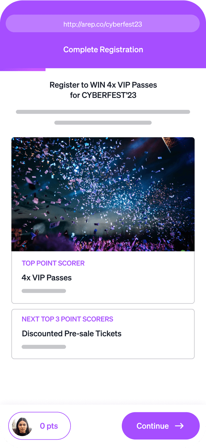 Incentivize fans with rewards