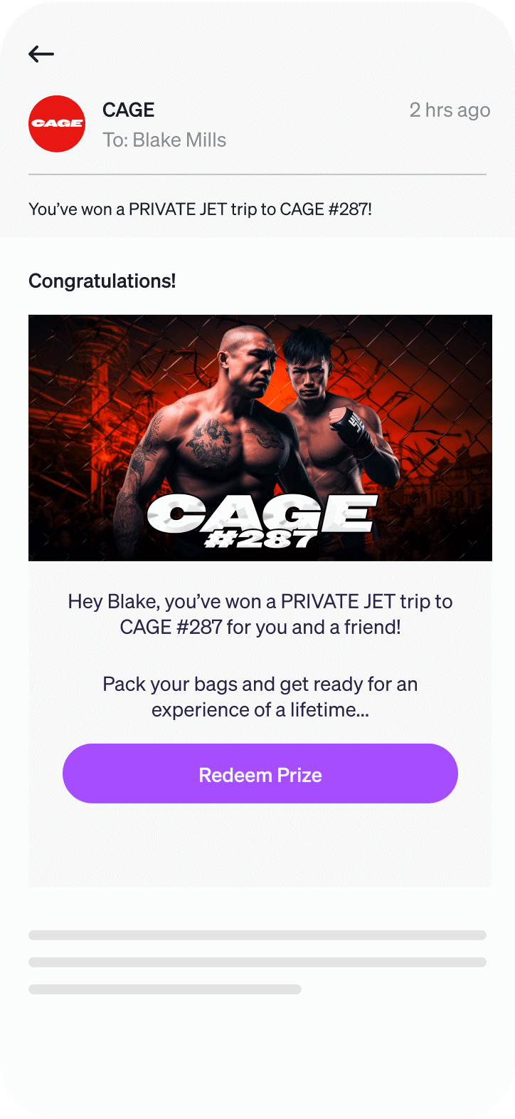 Allocate rewards on closing