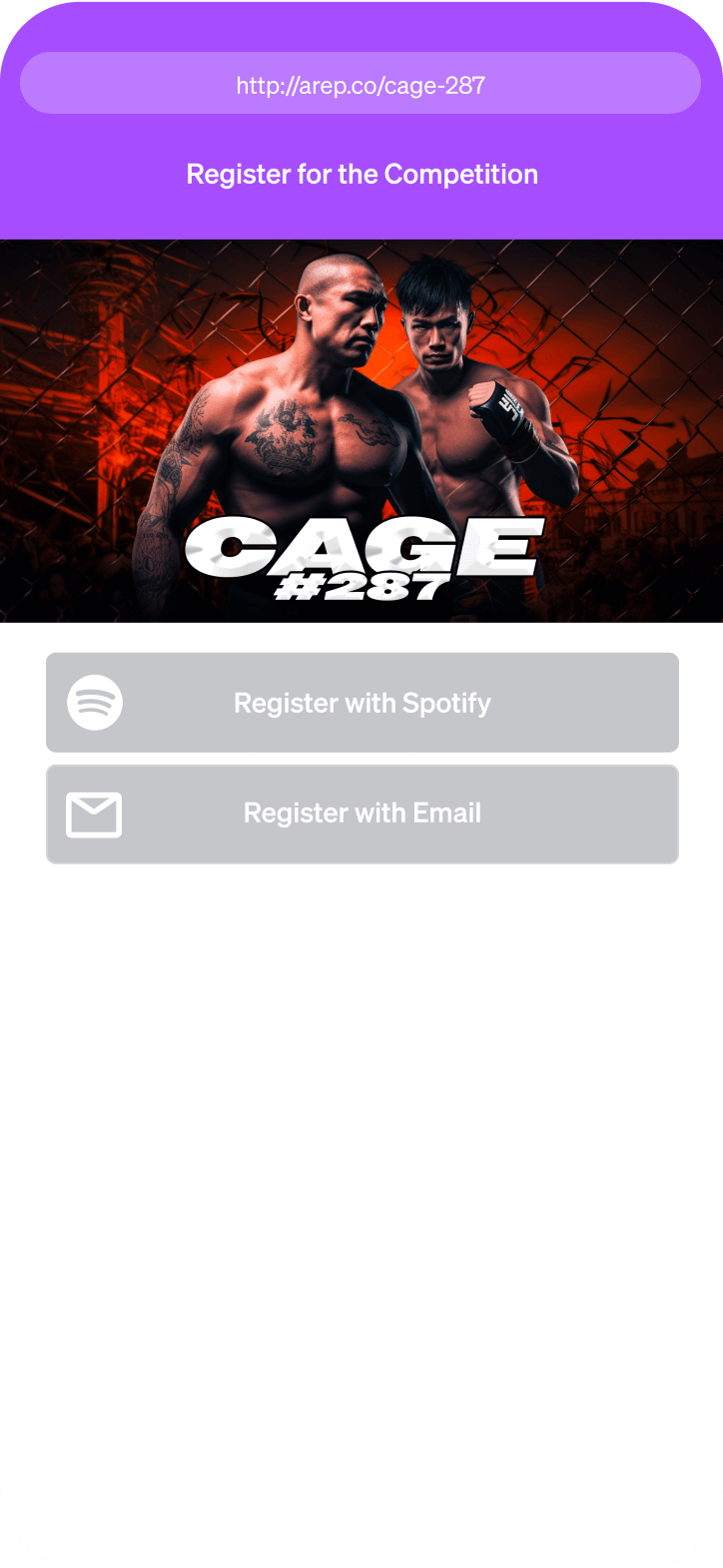 Fans register for the competition