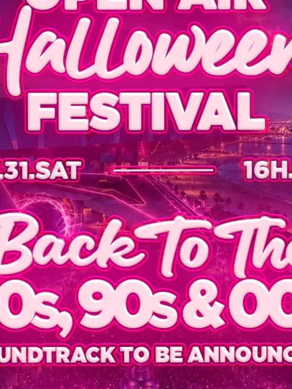 Cartel de Throwback Open Air Halloween [Balla Barcelona Festival]