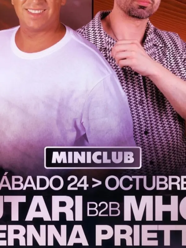 Cartel de MINICLUB: SABADO 24 - DUTARI B2B MHOD | B.PRIETTO | PABLO THOMAS | SLIM / FREE ENTRY BEFORE 01.00AM