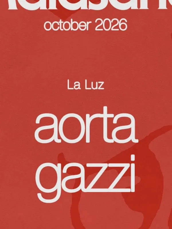 Cartel de La Luz con aorta y Gazzi