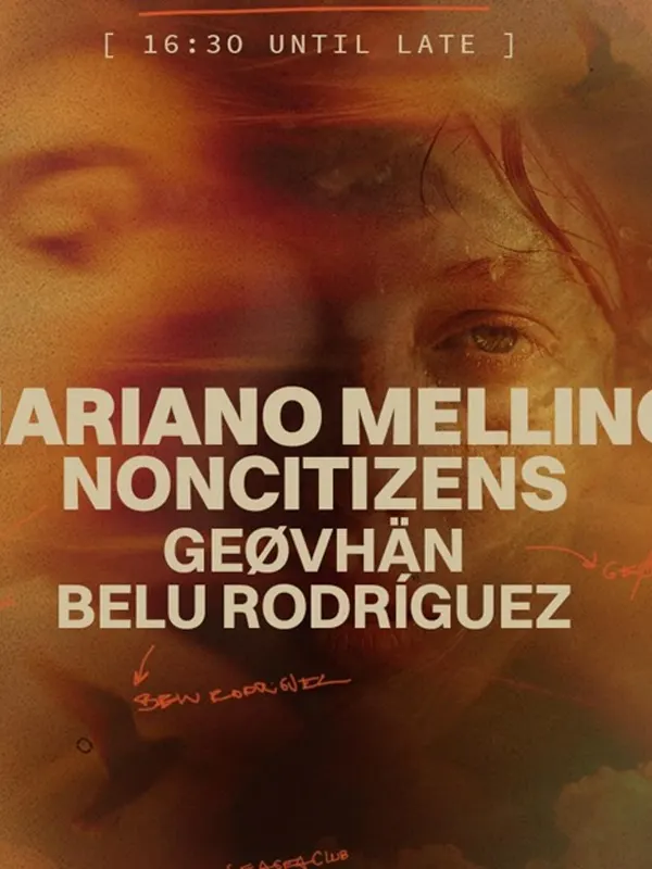 Cartel de HUMANOS x NOM pres. Mariano Mellino