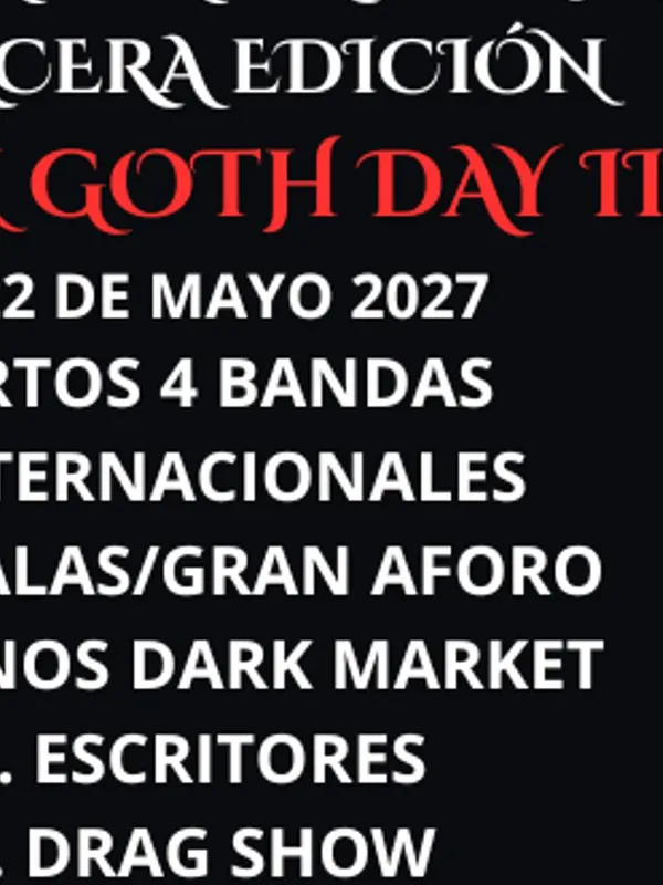 Cartel de SPAIN GOTH DAY III - 22 MAYO MADRID