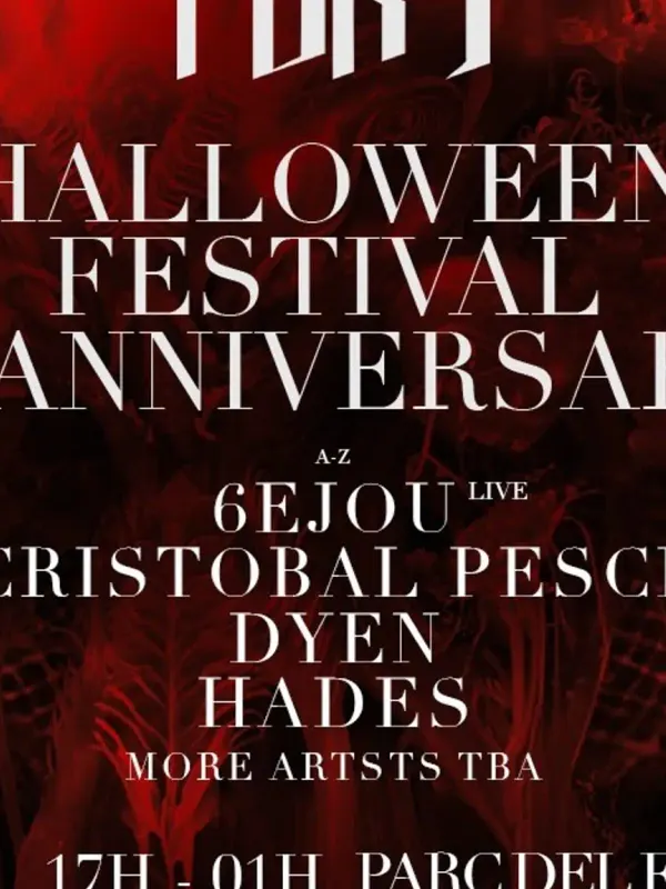 Cartel de Fury 3rd Anniversary x Halloween [Balla Barcelona Festival]