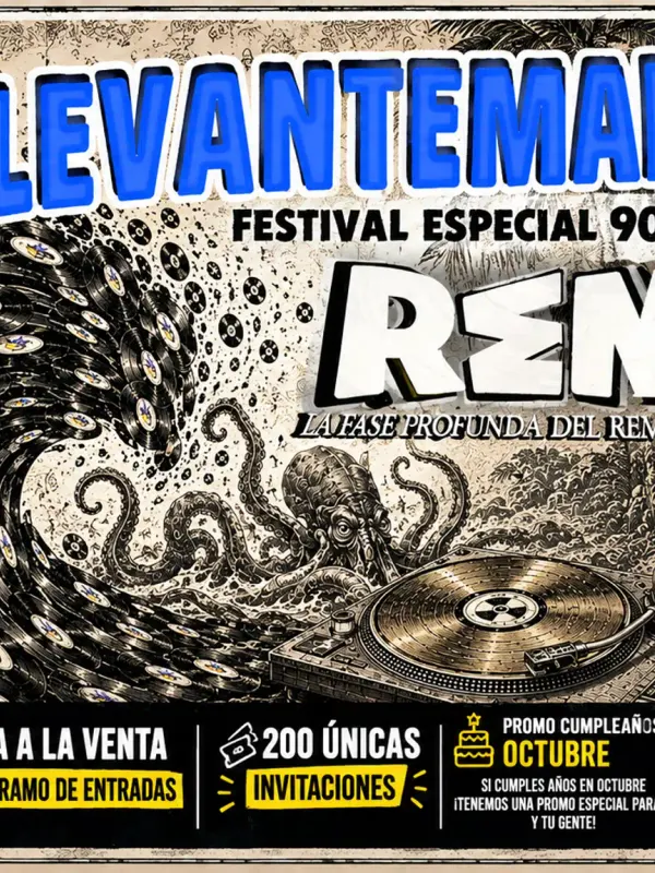 Cartel de REM LEVANTEMANIA