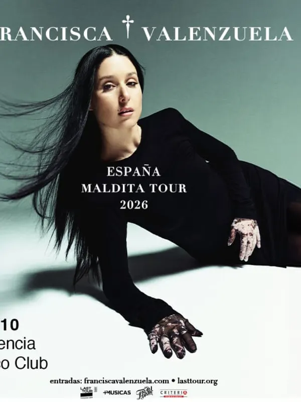 Cartel de Francisca Valenzuela en Loco Club, Valencia 2026