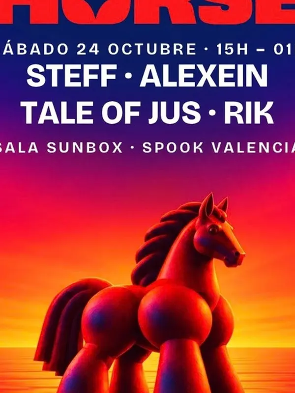 Cartel de STEFF PRESENTS: RED HORSE – 24 DE OCTUBRE