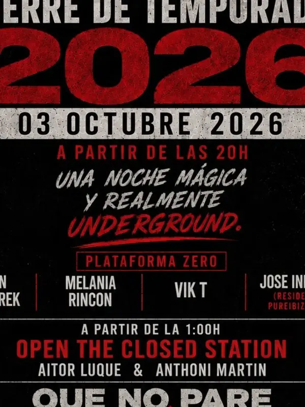 Cartel de Cierre de Temporada 2026