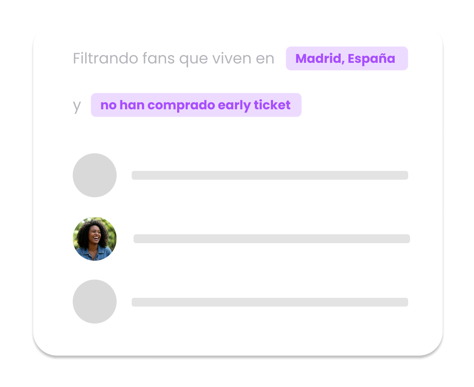 Segmentación avanzada de audiencia en Nevent CRM usando datos de Enterticket